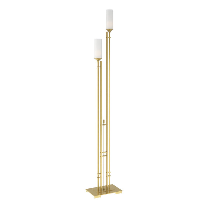 Metra Twin Tall Floor Lamp in Modern Brass - 248416-SKT-86-GG0073 by Hubbardton Forge