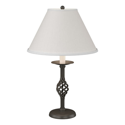 Twist Basket Table Lamp in Dark Smoke - 265001-SKT-07-SF1555 by Hubbardton Forge