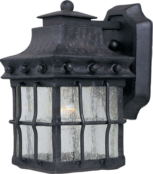 30081CDCF - Nantucket 1-Light Outdoor Wall Lantern in Country Forge by Maxim Lighting