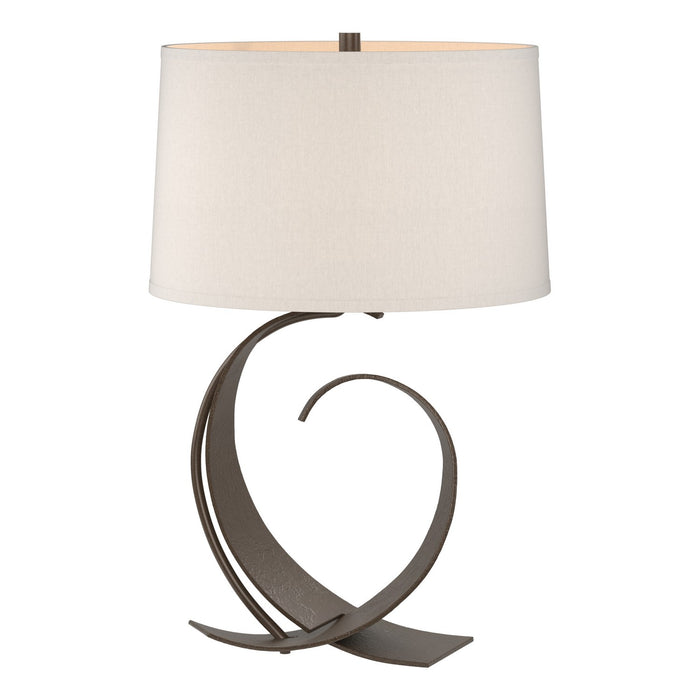 Fullered Impressions Table Lamp in Bronze - 272674-SKT-05-SE1494 by Hubbardton Forge