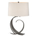 Fullered Impressions Table Lamp in Dark Smoke - 272674-SKT-07-SE1494 by Hubbardton Forge