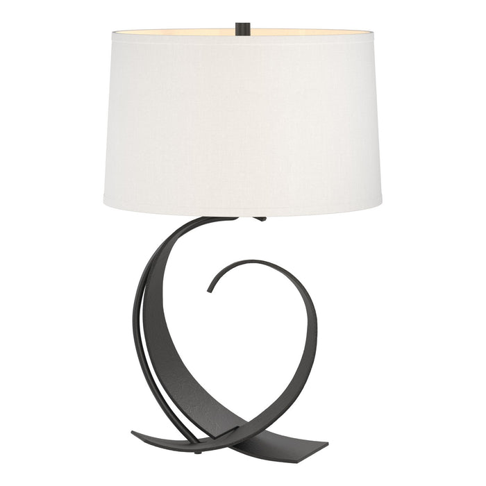 Fullered Impressions Table Lamp in Black - 272674-SKT-10-SF1494 by Hubbardton Forge