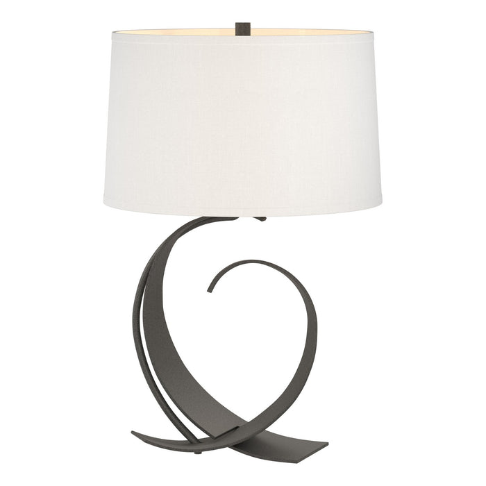 Fullered Impressions Table Lamp in Natural Iron - 272674-SKT-20-SF1494 by Hubbardton Forge