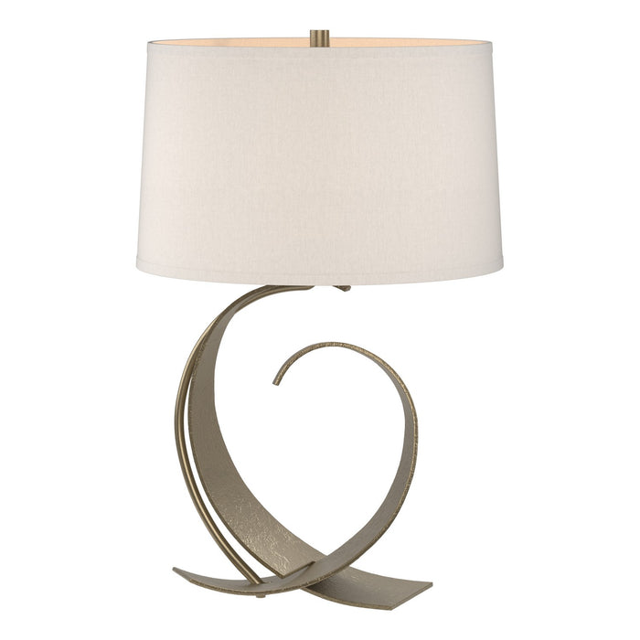 Fullered Impressions Table Lamp in Soft Gold - 272674-SKT-84-SE1494 by Hubbardton Forge