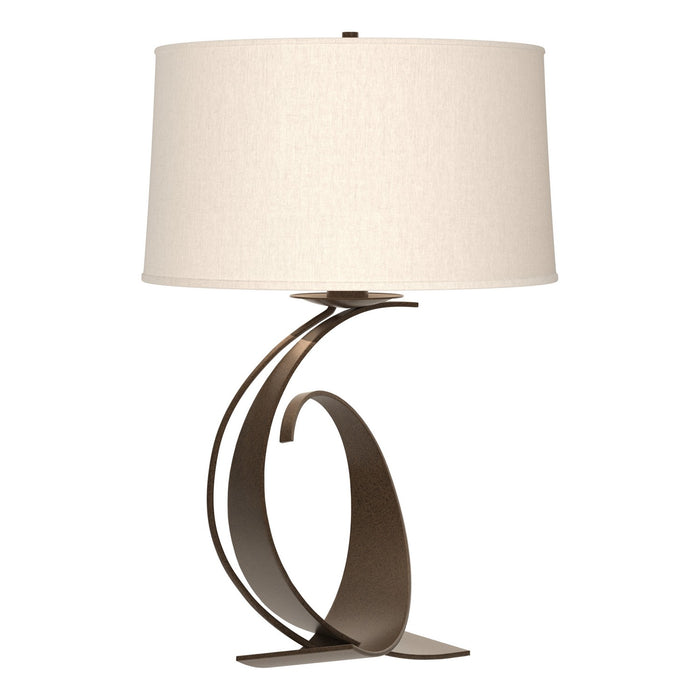 Fullered Impressions Large Table Lamp in Bronze - 272678-SKT-05-SE1794 by Hubbardton Forge