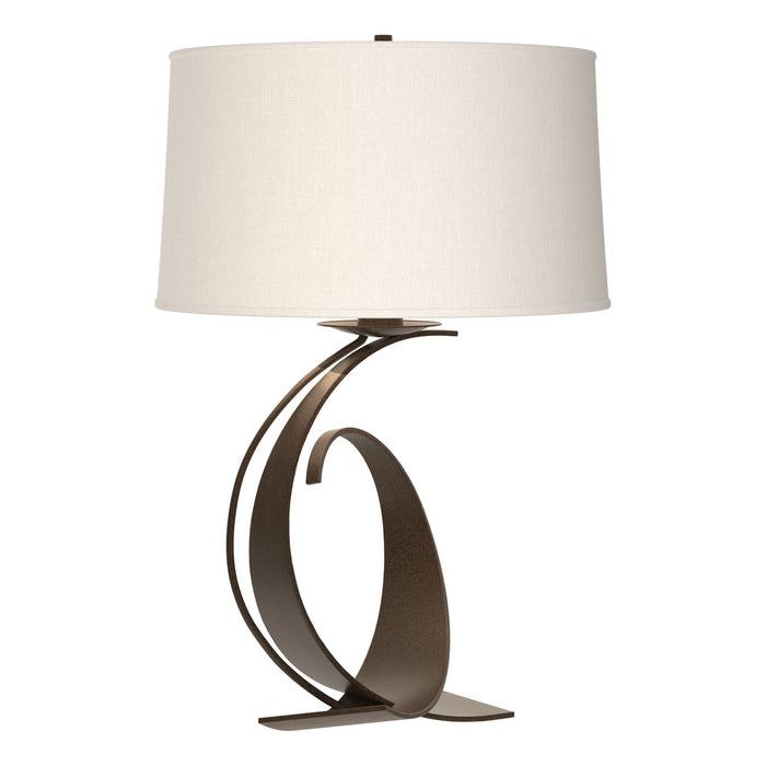 Fullered Impressions Large Table Lamp in Bronze - 272678-SKT-05-SF1794 by Hubbardton Forge