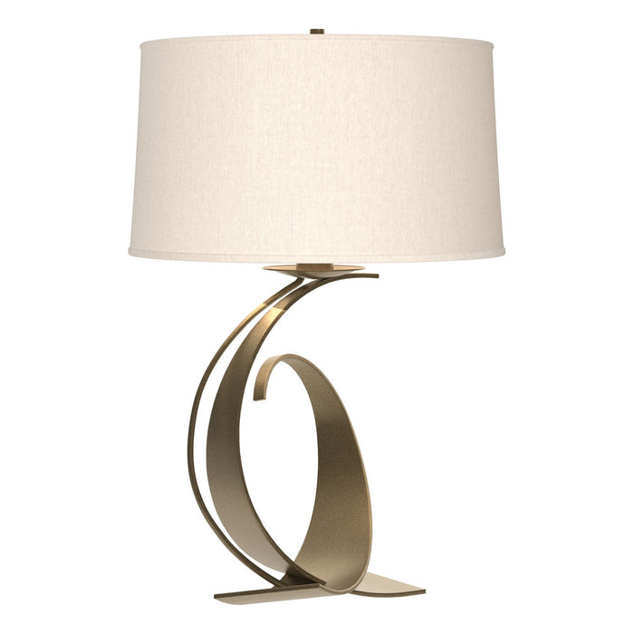 Fullered Impressions Large Table Lamp in Soft Gold - 272678-SKT-84-SE1794 by Hubbardton Forge