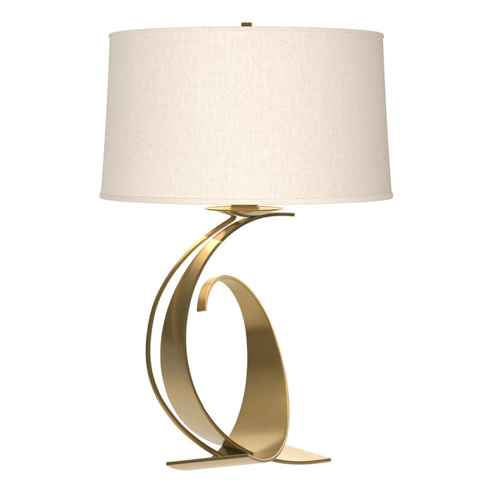 Fullered Impressions Large Table Lamp in Modern Brass - 272678-SKT-86-SE1794 by Hubbardton Forge