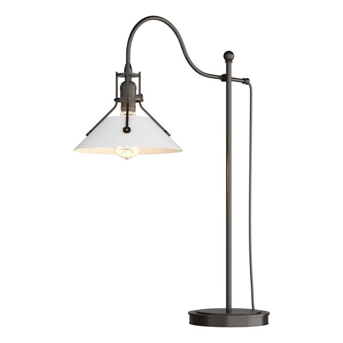 Henry Table Lamp in Oil Rubbed Bronze with White Accent - 272840-SKT-14-02 by Hubbardton Forge