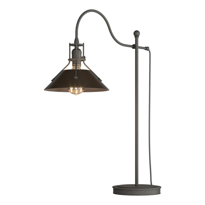 Henry Table Lamp in Natural Iron with Oil Rubbed Bronze Accent - 272840-SKT-20-14 by Hubbardton Forge