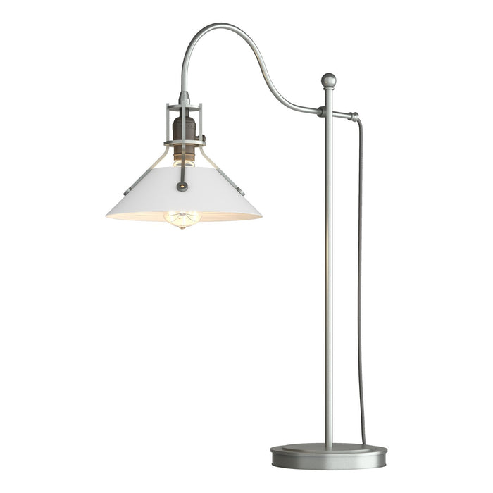 Henry Table Lamp in Vintage Platinum with White Accent - 272840-SKT-82-02 by Hubbardton Forge