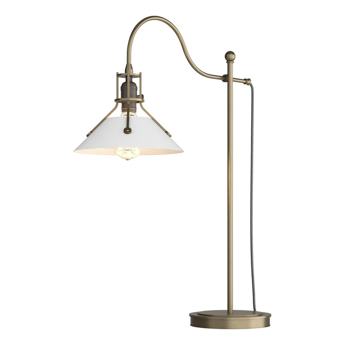 Henry Table Lamp in Soft Gold with White Accent - 272840-SKT-84-02 by Hubbardton Forge