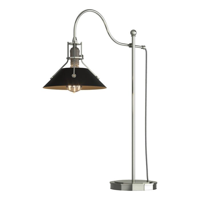 Henry Table Lamp in Sterling with Black Accent - 272840-SKT-85-10 by Hubbardton Forge