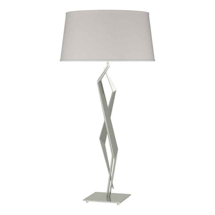 Facet Table Lamp in Sterling - 272850-SKT-85-SE1815 by Hubbardton Forge