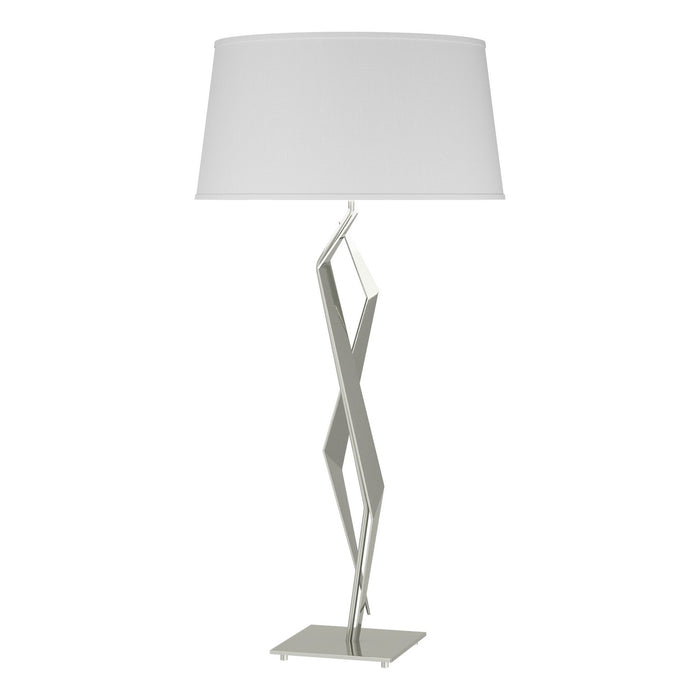 Facet Table Lamp in Sterling - 272850-SKT-85-SF1815 by Hubbardton Forge