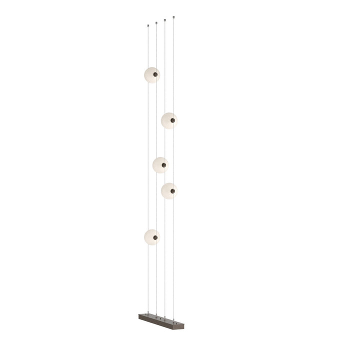 Abacus 5-Light Floor to Ceiling Plug-In LED Lamp in Bronze - 289520-LED-STND-05-GG0668 by Hubbardton Forge