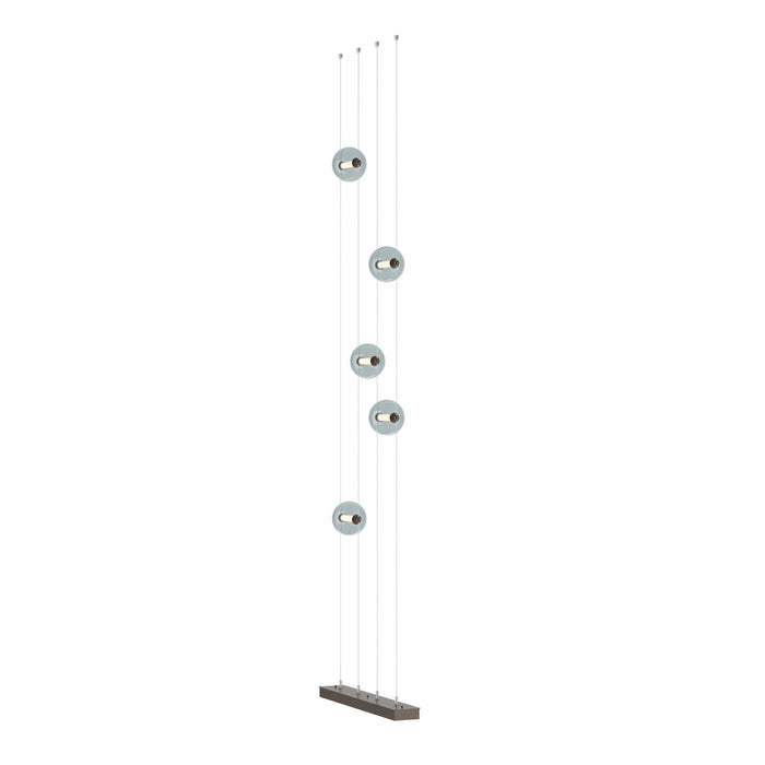 Abacus 5-Light Floor to Ceiling Plug-In LED Lamp in Bronze - 289520-LED-STND-05-YL0668 by Hubbardton Forge