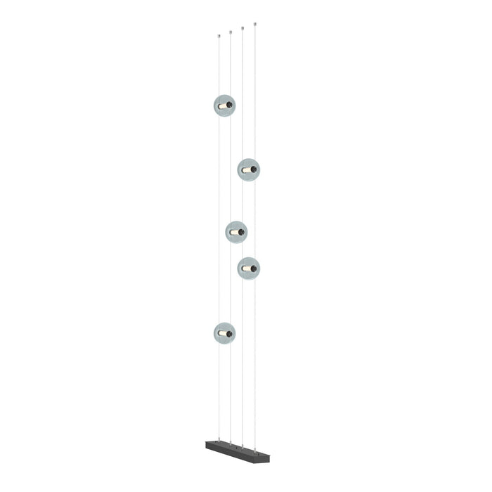 Abacus 5-Light Floor to Ceiling Plug-In LED Lamp in Black - 289520-LED-STND-10-YL0668 by Hubbardton Forge