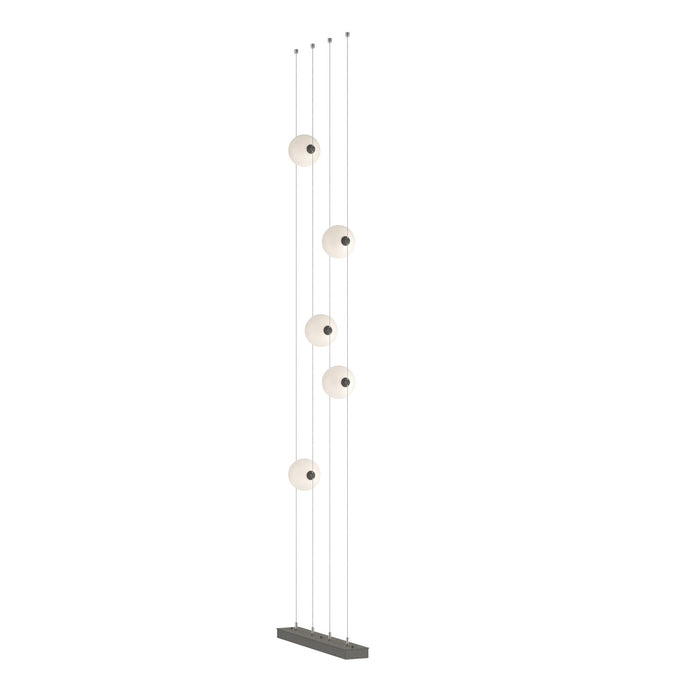 Abacus 5-Light Floor to Ceiling Plug-In LED Lamp in Natural Iron - 289520-LED-STND-20-GG0668 by Hubbardton Forge