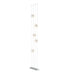 Abacus 5-Light Floor to Ceiling Plug-In LED Lamp in Vintage Platinum - 289520-LED-STND-82-GG0668 by Hubbardton Forge