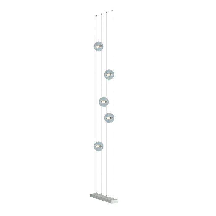 Abacus 5-Light Floor to Ceiling Plug-In LED Lamp in Vintage Platinum - 289520-LED-STND-82-YL0668 by Hubbardton Forge