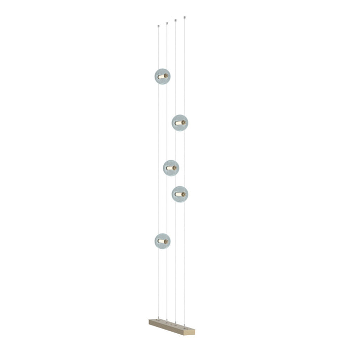 Abacus 5-Light Floor to Ceiling Plug-In LED Lamp in Soft Gold - 289520-LED-STND-84-YL0668 by Hubbardton Forge