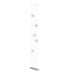 Abacus 5-Light Floor to Ceiling Plug-In LED Lamp in Sterling - 289520-LED-STND-85-GG0668 by Hubbardton Forge