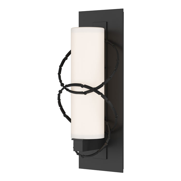 Olympus Small Outdoor Sconce in Coastal Black - 302401-SKT-80-GG0066 by Hubbardton Forge