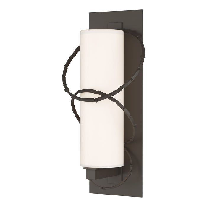 Olympus Large Outdoor Sconce in Coastal Dark Smoke - 302403-SKT-77-GG0037 by Hubbardton Forge