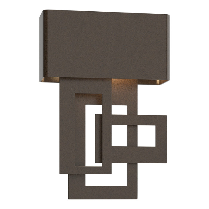 Collage Small Dark Sky Friendly LED Outdoor (Left Side) Sconce in Coastal Oil Rubbed Bronze - 302520-LED-LFT-14 by Hubbardton Forge