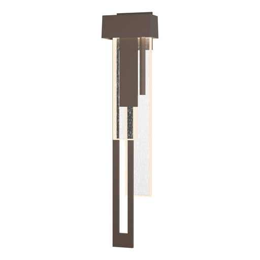 Rainfall Large LED Outdoor (Left Side) Sconce in Coastal Bronze - 302533-LED-LFT-75-II0596 by Hubbardton Forge