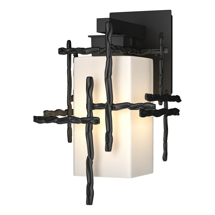 Tura Small Outdoor Sconce in Coastal Black - 302580-SKT-80-GG0111 by Hubbardton Forge