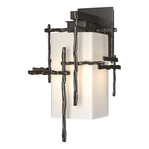 Tura Medium Outdoor Sconce in Coastal Oil Rubbed Bronze - 302581-SKT-14-GG0093 by Hubbardton Forge