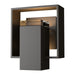 Shadow Box Small Outdoor Sconce in Coastal Oil Rubbed Bronze with Coastal Oil Rubbed Bronze Accent - 302601-SKT-14-14-ZM0546 by Hubbardton Forge