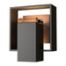 Shadow Box Small Outdoor Sconce in Coastal Oil Rubbed Bronze with Coastal Bronze Accent - 302601-SKT-14-75-ZM0546 by Hubbardton Forge