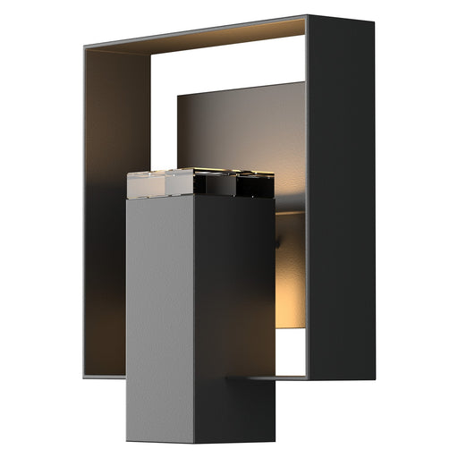 Shadow Box Outdoor Sconce in Coastal Black with Coastal Black Accent - 302603-SKT-80-80-ZM0546 by Hubbardton Forge