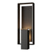 Shadow Box Large Outdoor Sconce in Coastal Oil Rubbed Bronze with Coastal Oil Rubbed Bronze Accent - 302605-SKT-14-14-ZM0546 by Hubbardton Forge