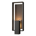 Shadow Box Large Outdoor Sconce in Coastal Oil Rubbed Bronze with Coastal Dark Smoke Accent - 302605-SKT-14-77-ZM0546 by Hubbardton Forge