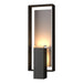 Shadow Box Large Outdoor Sconce in Coastal Oil Rubbed Bronze with Coastal Burnished Steel Accent - 302605-SKT-14-78-ZM0546 by Hubbardton Forge