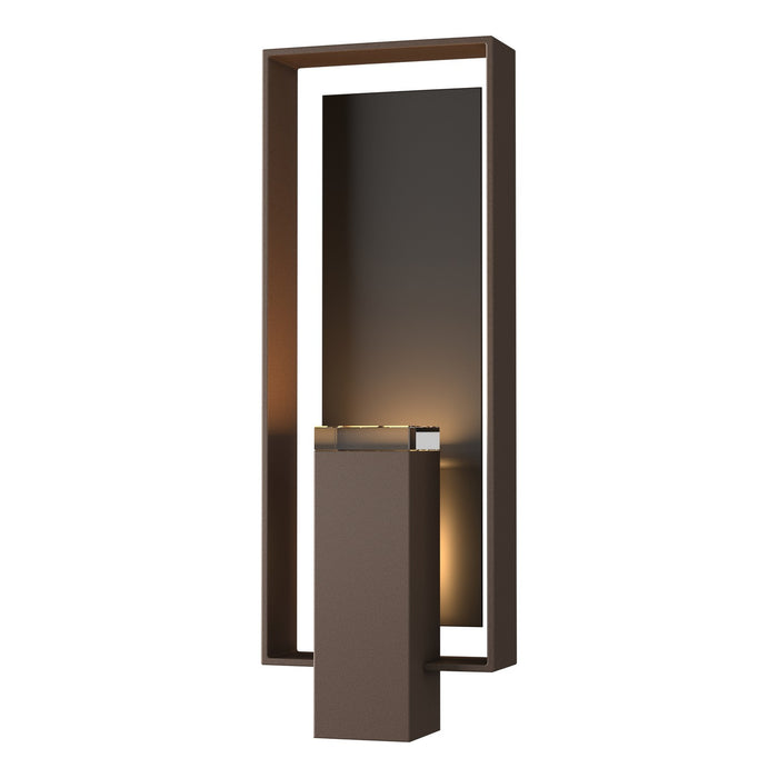 Shadow Box Large Outdoor Sconce in Coastal Bronze with Coastal Oil Rubbed Bronze Accent - 302605-SKT-75-14-ZM0546 by Hubbardton Forge