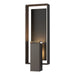 Shadow Box Large Outdoor Sconce in Coastal Dark Smoke with Coastal Black Accent - 302605-SKT-77-80-ZM0546 by Hubbardton Forge