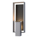 Shadow Box Large Outdoor Sconce in Coastal Burnished Steel with Coastal Black Accent - 302605-SKT-78-80-ZM0546 by Hubbardton Forge