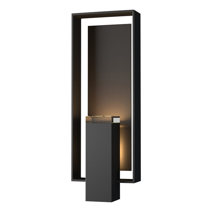 Shadow Box Large Outdoor Sconce in Coastal Black with Coastal Oil Rubbed Bronze Accent - 302605-SKT-80-14-ZM0546 by Hubbardton Forge