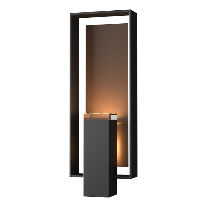 Shadow Box Large Outdoor Sconce in Coastal Black with Coastal Bronze Accent - 302605-SKT-80-75-ZM0546 by Hubbardton Forge