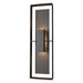 Shadow Box Tall Outdoor Sconce in Coastal Oil Rubbed Bronze with Coastal Oil Rubbed Bronze Accent - 302607-SKT-14-14-ZM0546 by Hubbardton Forge