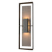 Shadow Box Tall Outdoor Sconce in Coastal Oil Rubbed Bronze with Coastal Dark Smoke Accent - 302607-SKT-14-77-ZM0546 by Hubbardton Forge