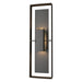 Shadow Box Tall Outdoor Sconce in Coastal Oil Rubbed Bronze with Coastal Black Accent - 302607-SKT-14-80-ZM0546 by Hubbardton Forge