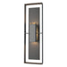 Shadow Box Tall Outdoor Sconce in Coastal Natural Iron with Coastal Black Accent - 302607-SKT-20-80-ZM0546 by Hubbardton Forge