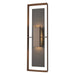 Shadow Box Tall Outdoor Sconce in Coastal Bronze with Coastal Oil Rubbed Bronze Accent - 302607-SKT-75-14-ZM0546 by Hubbardton Forge