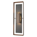 Shadow Box Tall Outdoor Sconce in Coastal Bronze with Coastal Black Accent - 302607-SKT-75-80-ZM0546 by Hubbardton Forge